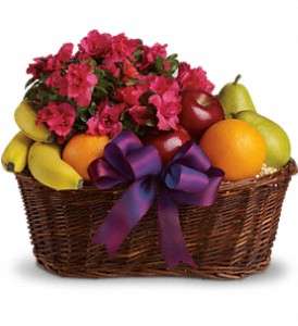 Fruits and Blooms Basket in Virginia Beach VA, Posh Petals and Gifts