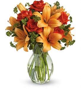 Fiery Lily and Rose in Virginia Beach VA, Posh Petals and Gifts