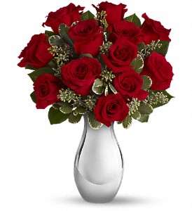 Teleflora's True Romance Bouquet with Red Roses in Virginia Beach VA, Posh Petals and Gifts