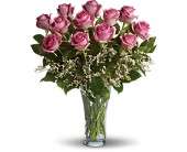 Make Me Blush - Dozen Long Stemmed Pink Roses in Virginia Beach VA Posh Petals and Gifts